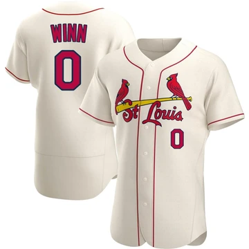 St. Louis Cardinals ＃0 Masyn Winn Men's Authentic Alternate Jersey - Cream