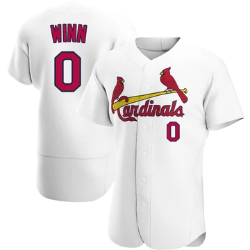 St. Louis Cardinals ＃0 Masyn Winn Men's Authentic Home Jersey - White