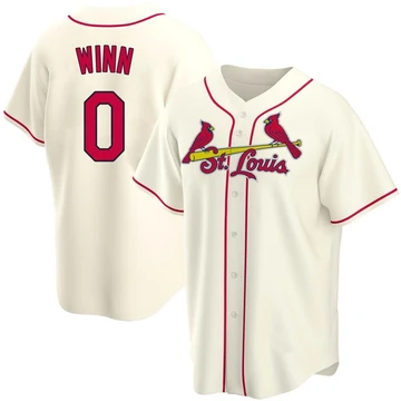St. Louis Cardinals ＃0 Masyn Winn Men's Replica Alternate Jersey - Cream