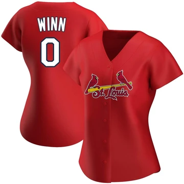 St. Louis Cardinals ＃0 Masyn Winn Women's Authentic Alternate Jersey - Red