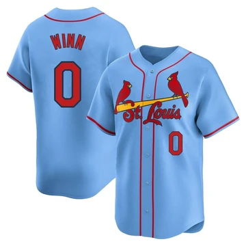 St. Louis Cardinals ＃0 Masyn Winn Youth Limited Alternate Jersey - Light Blue