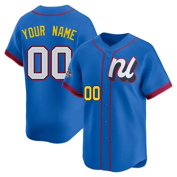 St. Louis Cardinals ＃00 Custom Men's Limited National League 2025 All-Star Edition Jersey - Blue