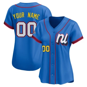 St. Louis Cardinals ＃00 Custom Women's Limited National League 2025 All-Star Edition Jersey - Blue