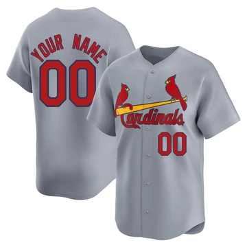 St. Louis Cardinals ＃00 Custom Youth Limited Away Jersey - Gray
