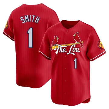 St. Louis Cardinals ＃1 Ozzie Smith Men's Limited 2024 City Connect Jersey - Red