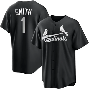 St. Louis Cardinals ＃1 Ozzie Smith Youth Replica Jersey - Black/White