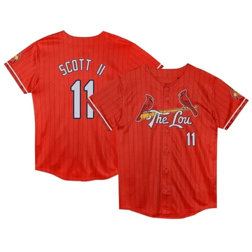 St. Louis Cardinals ＃11 Victor Scott II Men's Limited Toddler Preschool 2024 City Connect Jersey - Red