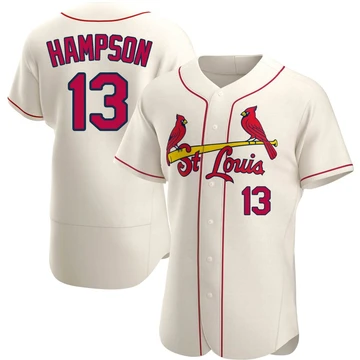St. Louis Cardinals ＃13 Garrett Hampson Men's Authentic Alternate Jersey - Cream