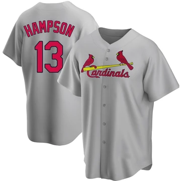 St. Louis Cardinals ＃13 Garrett Hampson Youth Replica Road Jersey - Gray