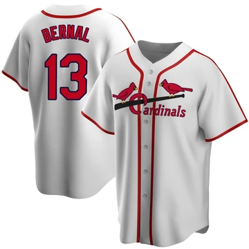 St. Louis Cardinals ＃13 Leonardo Bernal Youth Limited Home Cooperstown Collection Jersey - White