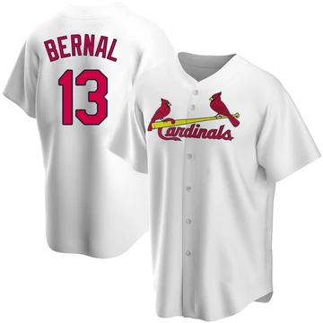 St. Louis Cardinals ＃13 Leonardo Bernal Youth Replica Home Jersey - White