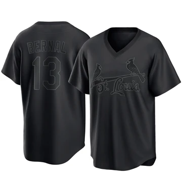 St. Louis Cardinals ＃13 Leonardo Bernal Youth Replica Pitch Fashion Jersey - Black