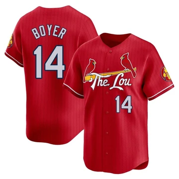St. Louis Cardinals ＃14 Ken Boyer Men's Limited 2024 City Connect Jersey - Red
