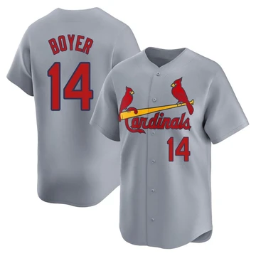 St. Louis Cardinals ＃14 Ken Boyer Youth Limited Away Jersey - Gray