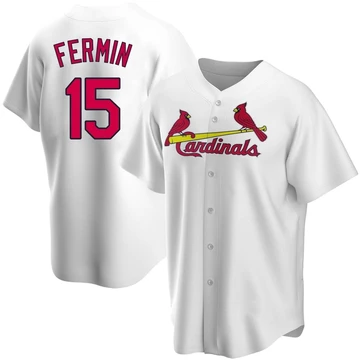 St. Louis Cardinals ＃15 Jose Fermin Youth Replica Home Jersey - White