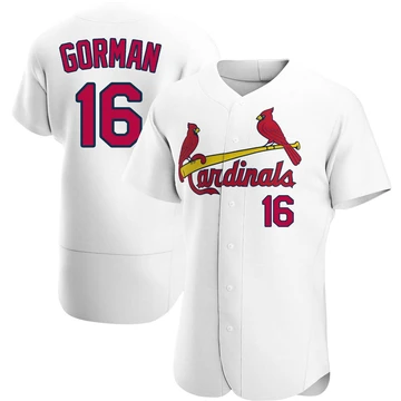 St. Louis Cardinals ＃16 Nolan Gorman Men's Authentic Home Jersey - White
