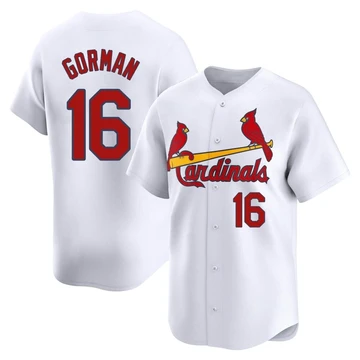 St. Louis Cardinals ＃16 Nolan Gorman Youth Limited Home Jersey - White
