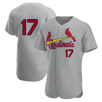 St. Louis Cardinals ＃17 Bobby Tolan Men's Authentic Road Jersey - Gray