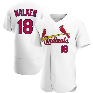 St. Louis Cardinals ＃18 Jordan Walker Men's Authentic Home Jersey - White