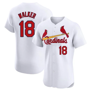 St. Louis Cardinals ＃18 Jordan Walker Men's Elite Home Jersey - White