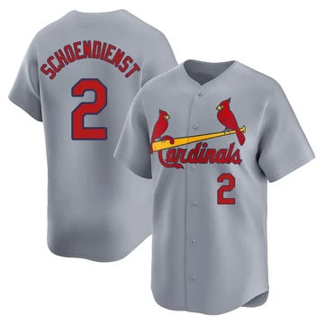St. Louis Cardinals ＃2 Red Schoendienst Youth Limited Away Jersey - Gray