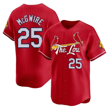 St. Louis Cardinals ＃25 Mark McGwire Youth Limited 2024 City Connect Jersey - Red