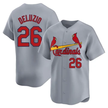 St. Louis Cardinals ＃26 Ben DeLuzio Youth Limited Away Jersey - Gray