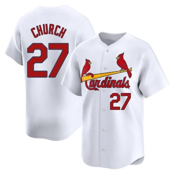 St. Louis Cardinals ＃27 Nathan Church Youth Limited Home Jersey - White