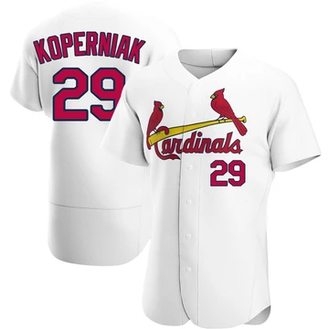 St. Louis Cardinals ＃29 Matt Koperniak Men's Authentic Home Jersey - White