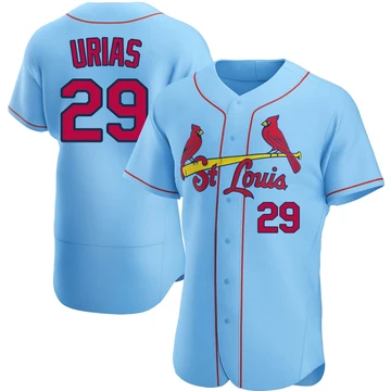 St. Louis Cardinals ＃29 Ramon Urias Men's Authentic Alternate Jersey - Light Blue