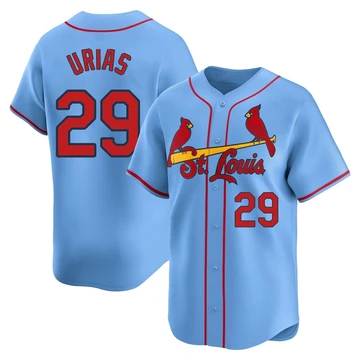St. Louis Cardinals ＃29 Ramon Urias Men's Limited Alternate Jersey - Light Blue