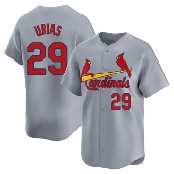 St. Louis Cardinals ＃29 Ramon Urias Men's Limited Away Jersey - Gray