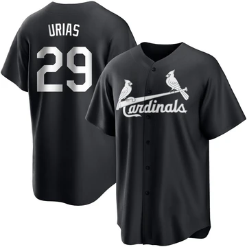 St. Louis Cardinals ＃29 Ramon Urias Men's Replica Jersey - Black/White