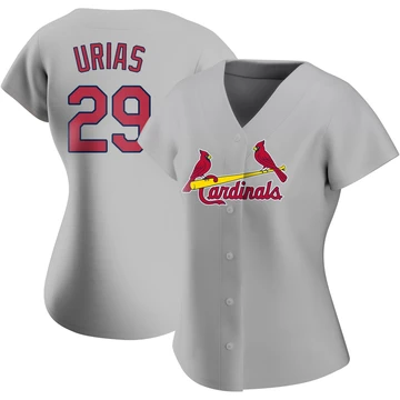 St. Louis Cardinals ＃29 Ramon Urias Women's Replica Road Jersey - Gray