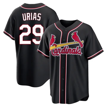 St. Louis Cardinals ＃29 Ramon Urias Youth Replica Fashion Out Jersey - Black