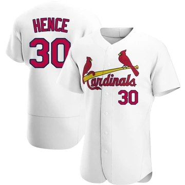 St. Louis Cardinals ＃30 Tink Hence Men's Authentic Home Jersey - White