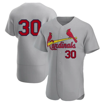 St. Louis Cardinals ＃30 Tink Hence Men's Authentic Road Jersey - Gray
