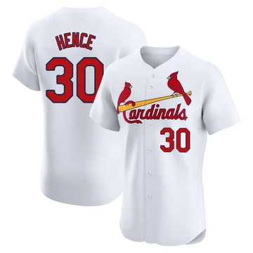 St. Louis Cardinals ＃30 Tink Hence Men's Elite Home Jersey - White