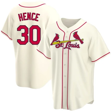 St. Louis Cardinals ＃30 Tink Hence Youth Replica Alternate Jersey - Cream