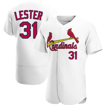 St. Louis Cardinals ＃31 Jon Lester Men's Authentic Home Jersey - White