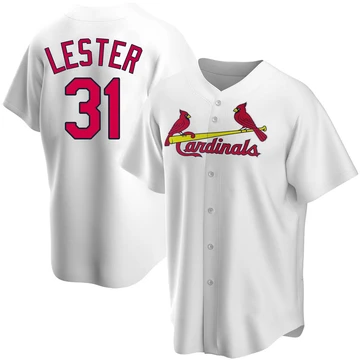 St. Louis Cardinals ＃31 Jon Lester Youth Replica Home Jersey - White