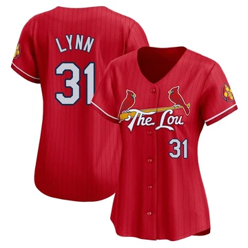 St. Louis Cardinals ＃31 Lance Lynn Women's Limited 2024 City Connect Jersey - Red