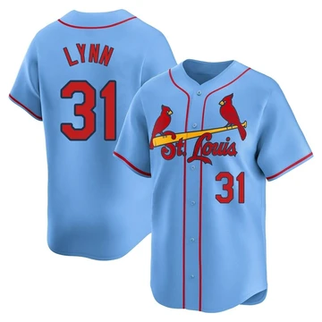 St. Louis Cardinals ＃31 Lance Lynn Youth Limited Alternate Jersey - Light Blue
