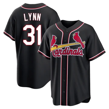 St. Louis Cardinals ＃31 Lance Lynn Youth Replica Fashion Out Jersey - Black