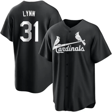 St. Louis Cardinals ＃31 Lance Lynn Youth Replica Jersey - Black/White