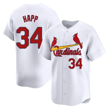 St. Louis Cardinals ＃34 J.A. Happ Youth Limited Home Jersey - White