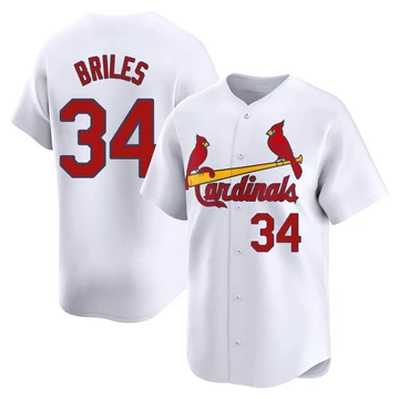 St. Louis Cardinals ＃34 Nelson Briles Youth Limited Home Jersey - White