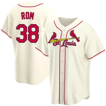 St. Louis Cardinals ＃38 Drew Rom Youth Replica Alternate Jersey - Cream