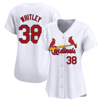 St. Louis Cardinals ＃38 Kodi Whitley Women's Limited Home Jersey - White