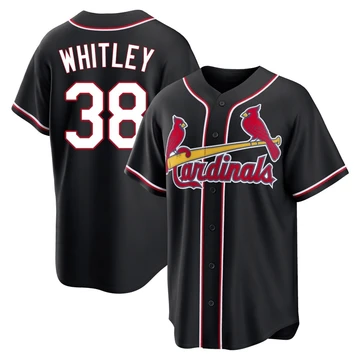 St. Louis Cardinals ＃38 Kodi Whitley Youth Replica Fashion Out Jersey - Black